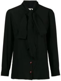 Gucci Bow-neck Ladybug Buttons Blouse - Farfetch at Farfetch